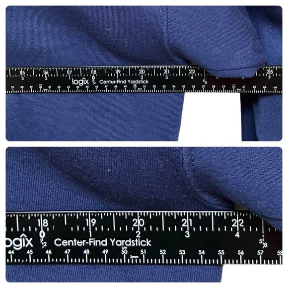 Vintage Lee Blue Heavy Weight Cotton Blend Pullover Crewneck Sweatshirt Size XL - Picture 5 of 11